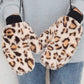 Kids Furry Leopard Mitten