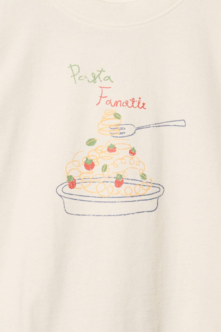 Pasta Fanatic Vintage-Wash Cropped Tee