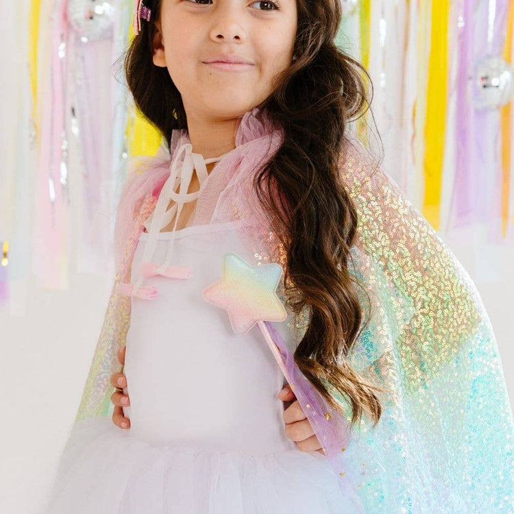 Rainbow Sequin Cape - Dress Up - Kids