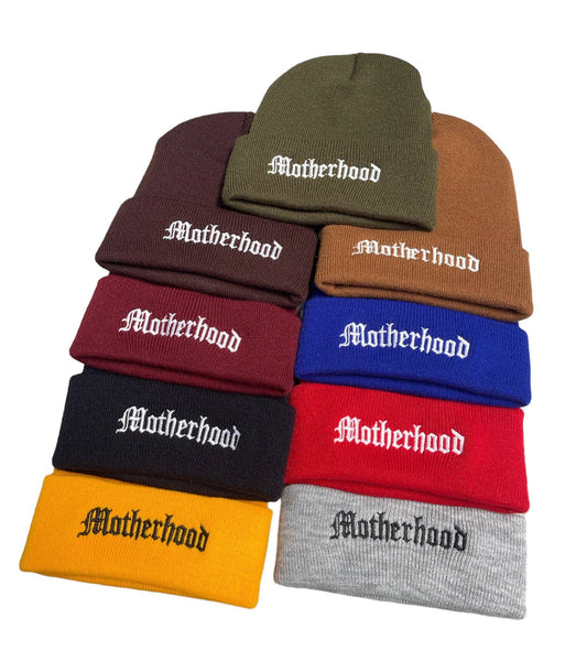 Motherhood Beanies: Red / One Size