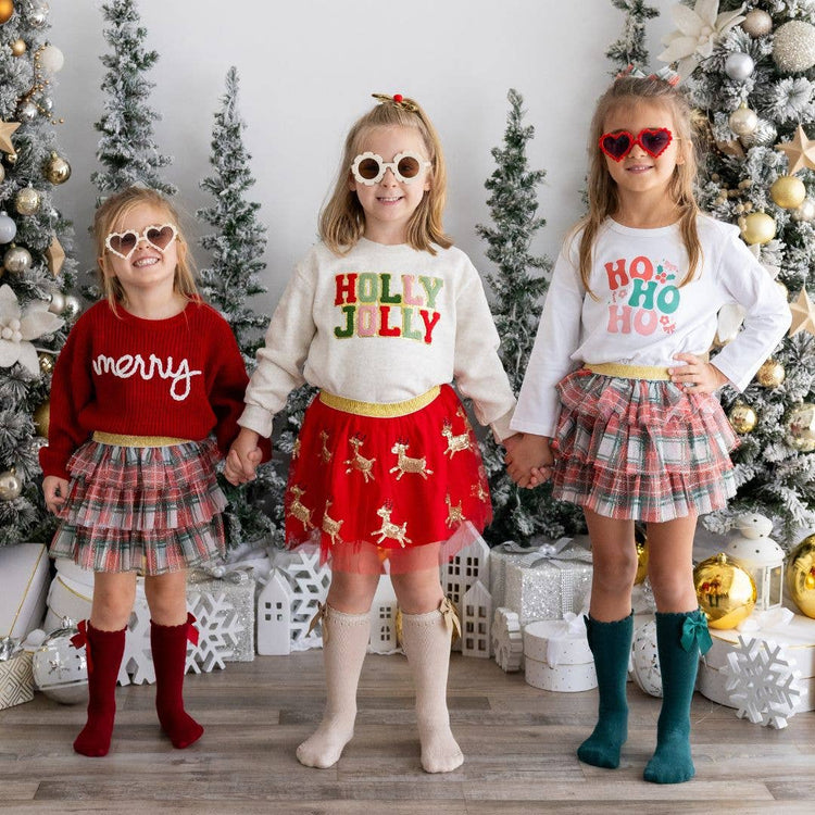 Christmas Plaid Baby Tutu