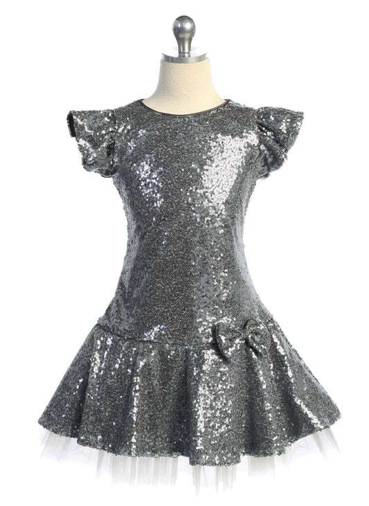 Silver Glitter Dress