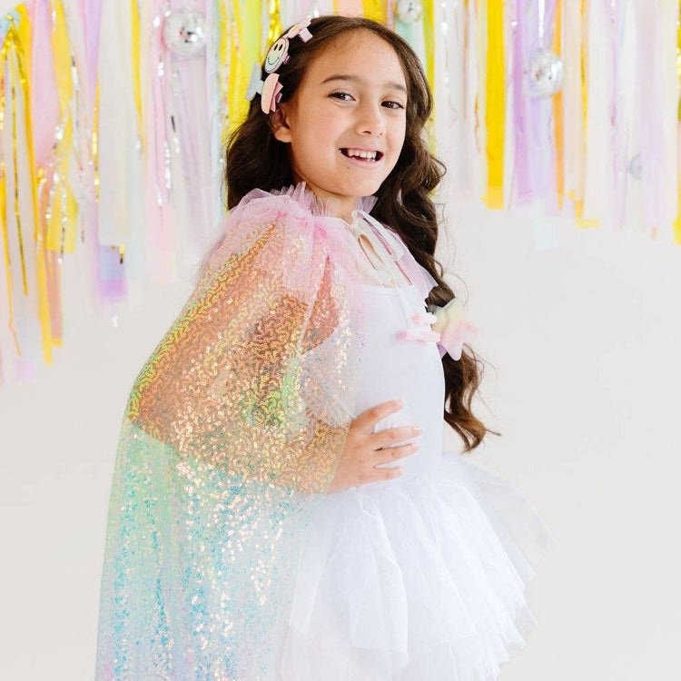 Rainbow Sequin Cape - Dress Up - Kids