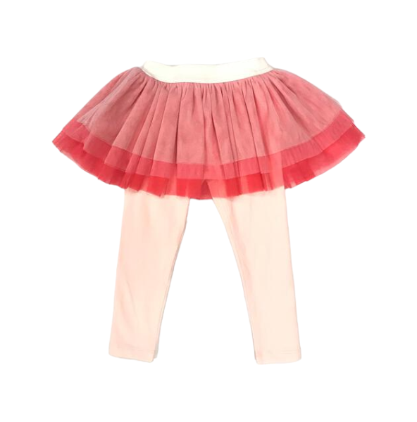 Peach Ombre Tulle Skeggings