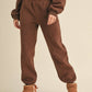 Cozy Fleece Jogger Sweatpants: Cream / L