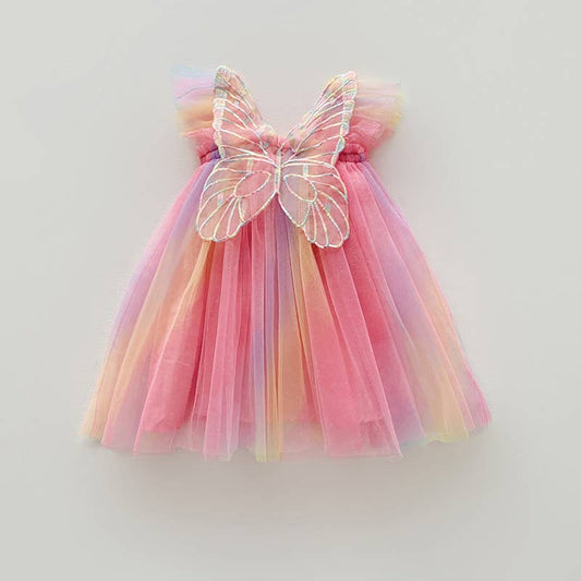 Rainbow Butterfly Tutu Dress Dress