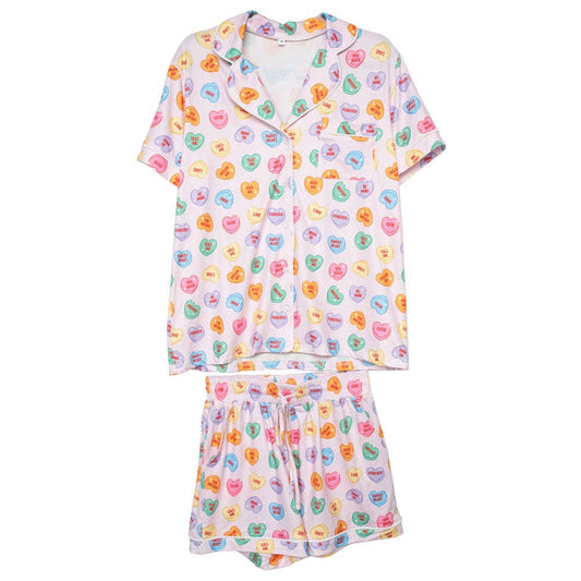 Mama Candy Hearts Valentine's Day PJ Set