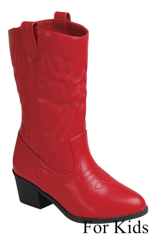 Little lady red cowgirl boots