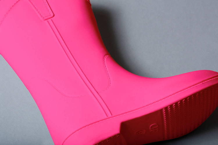 Atomic Pink All Weather Rubber Cowboy Boots