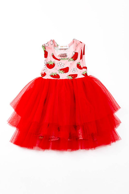 Strawberry Girl Tutu Dress