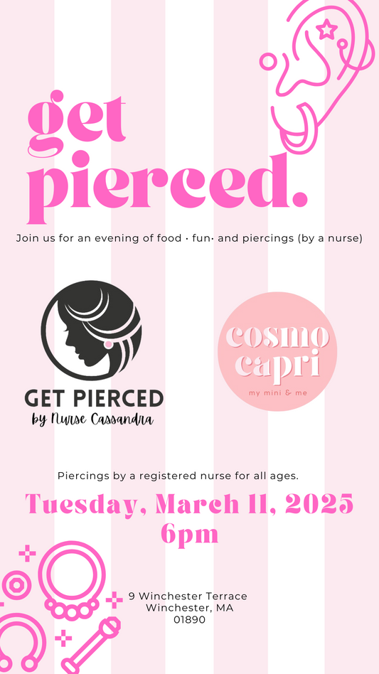 Get pierced - March 11, 6pm