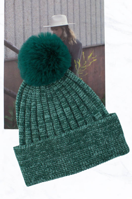 Green Pom Hat