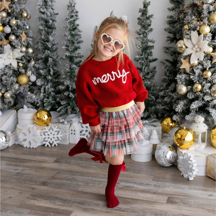 Christmas Plaid Baby Tutu