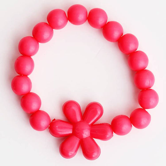 Flower Fun Bracelet: Hot Pink