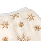 Gold Sequin Snowflake Fur Skirt