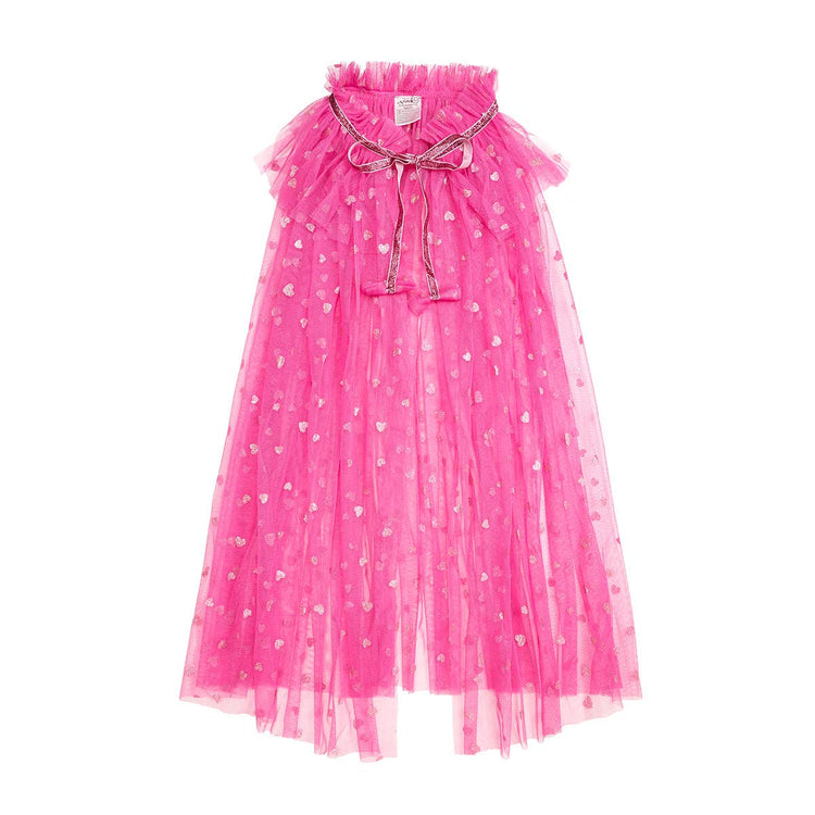 Pink Glitter Heart Cape - Dress Up - Gifts