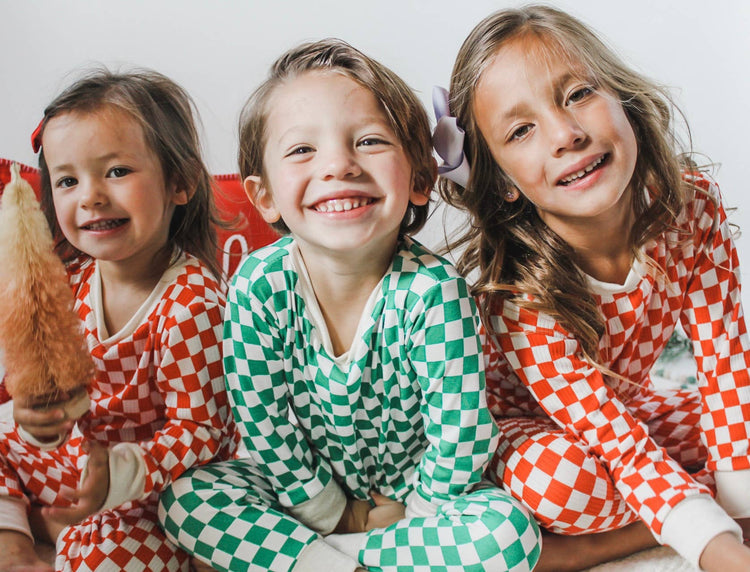 Checker pajamas