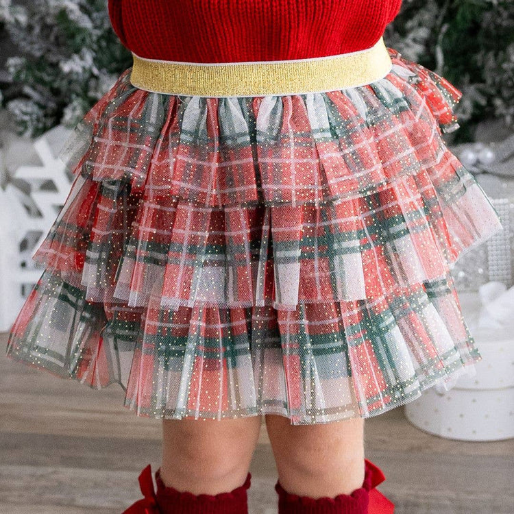 Christmas Plaid Baby Tutu