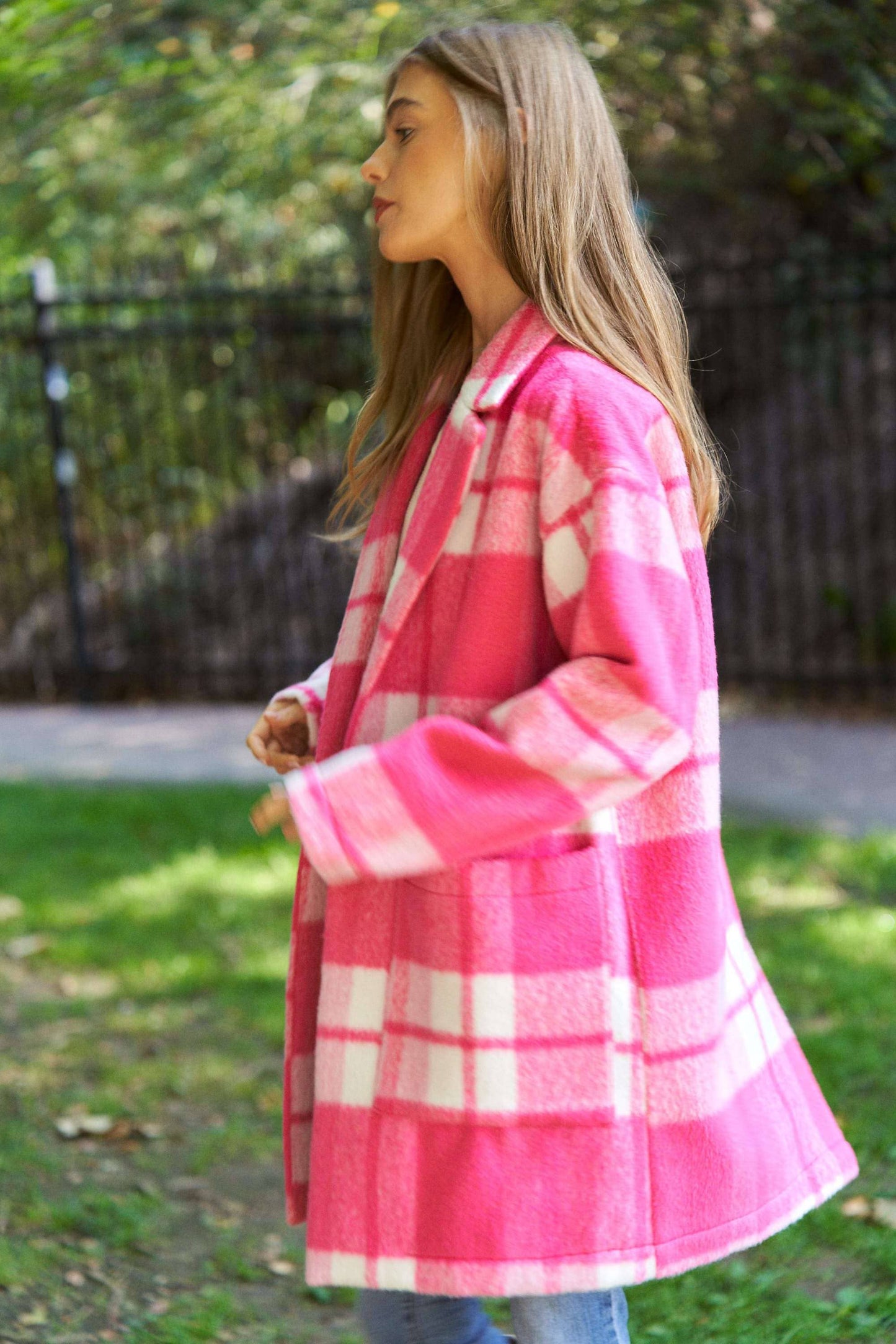 Fuzzy Pink Coat