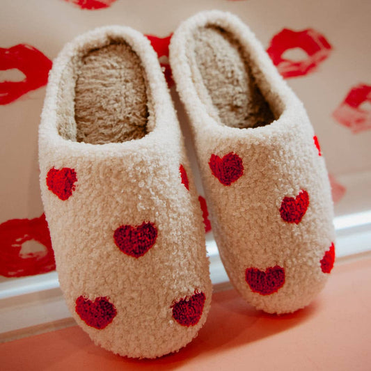 Queen of Hearts Valentine's Day Slippers