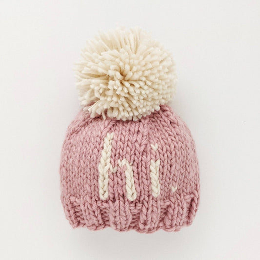 Hi. Pink Hand Knit Hat