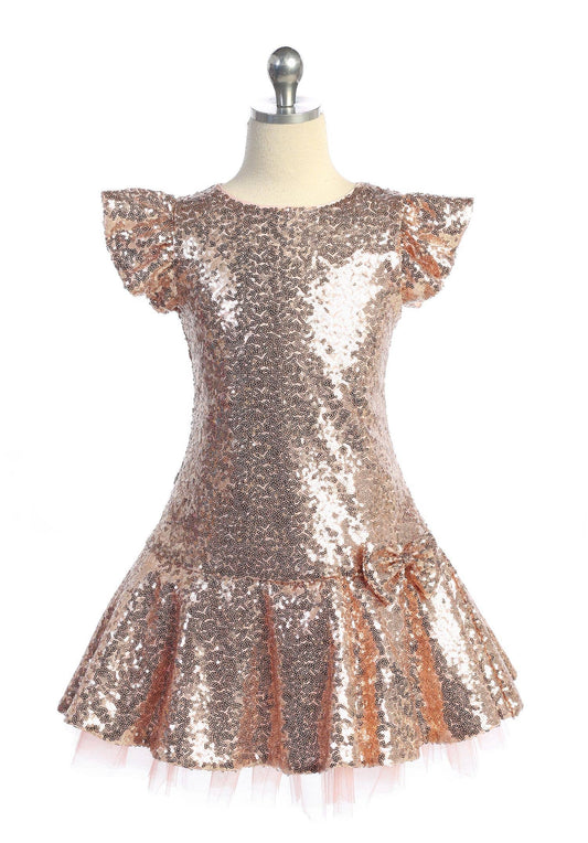 Gold glitter dress