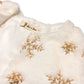 Gold Sequin Snowflake Fur Coat