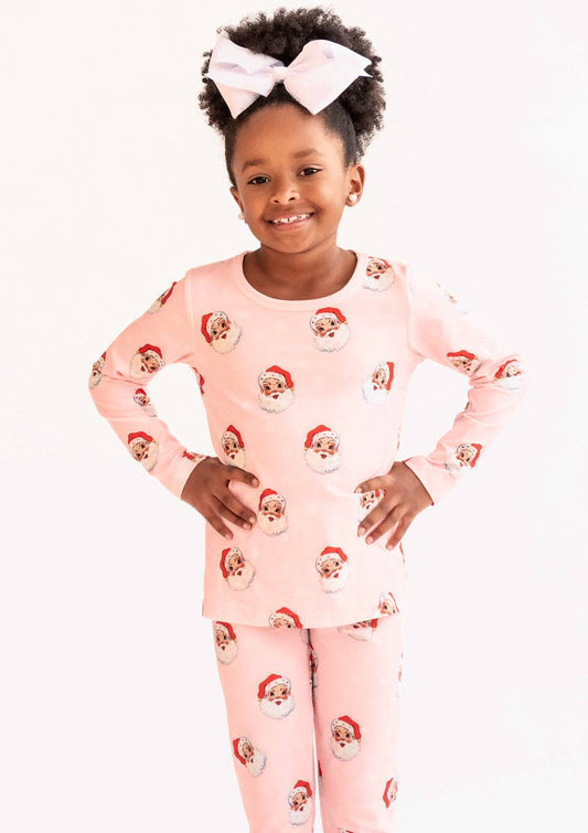 Merry & Pink - Kids Bamboo Long Sleeve Lounge Set